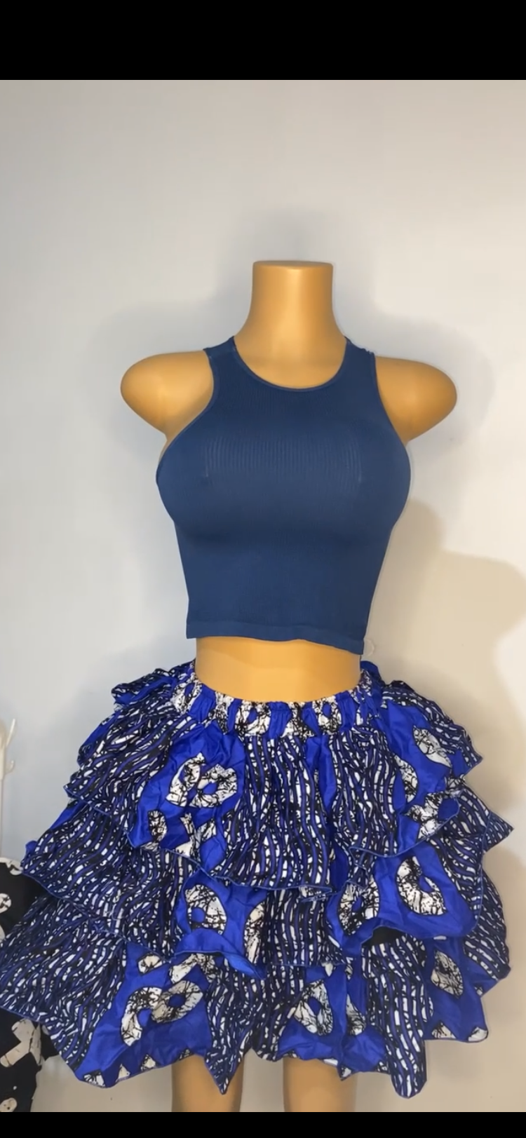 3 sister Ankara skirt